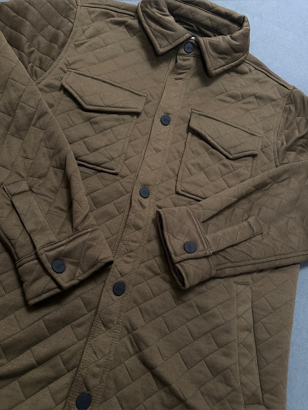 Dakine Men’s Brown Quilted Snap Front Shacket Jacket NWT Small